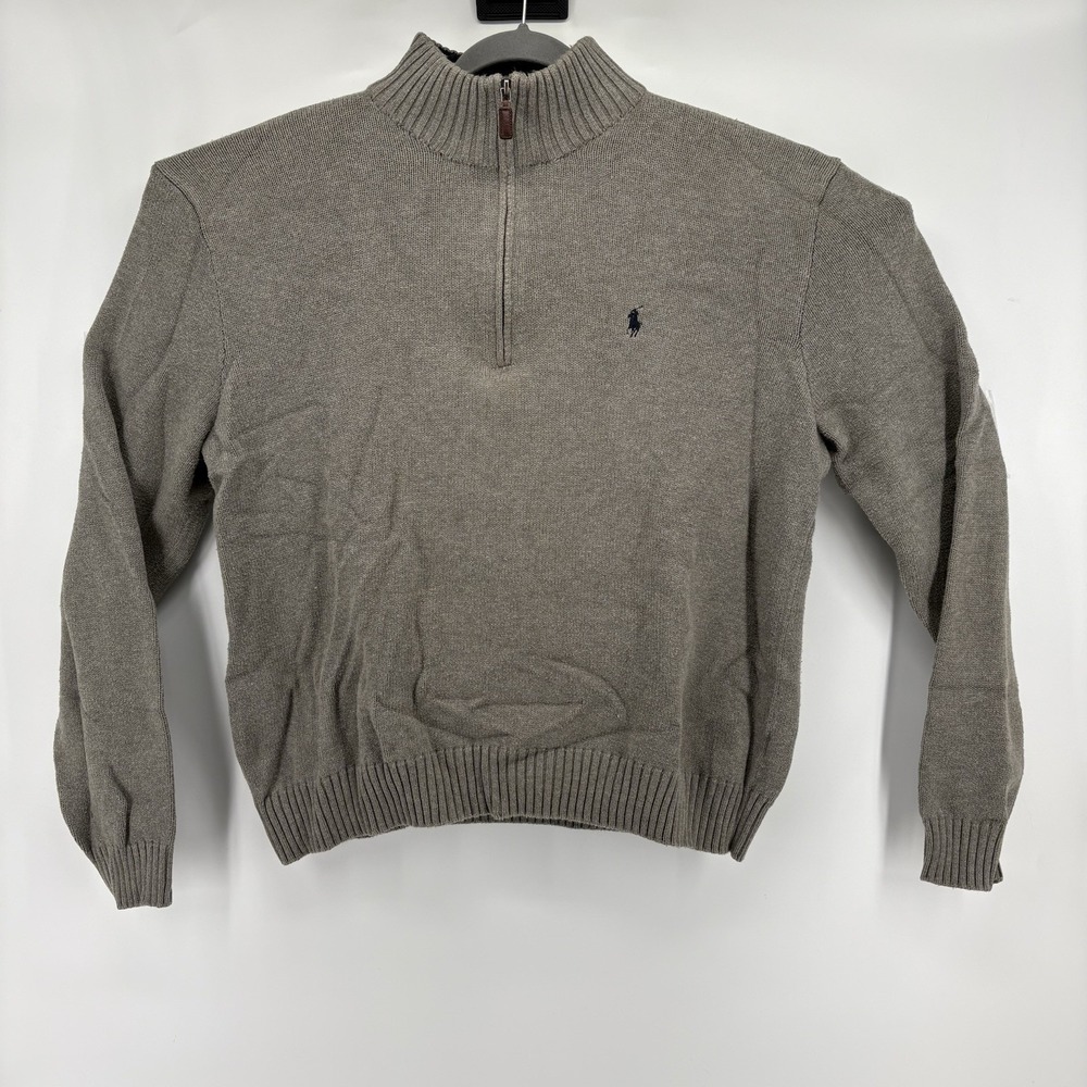 Polo Ralph Lauren Men's 1/4 Zip‎ Pullover Sweater Sage Green Sz XL - Picture 8 of 9